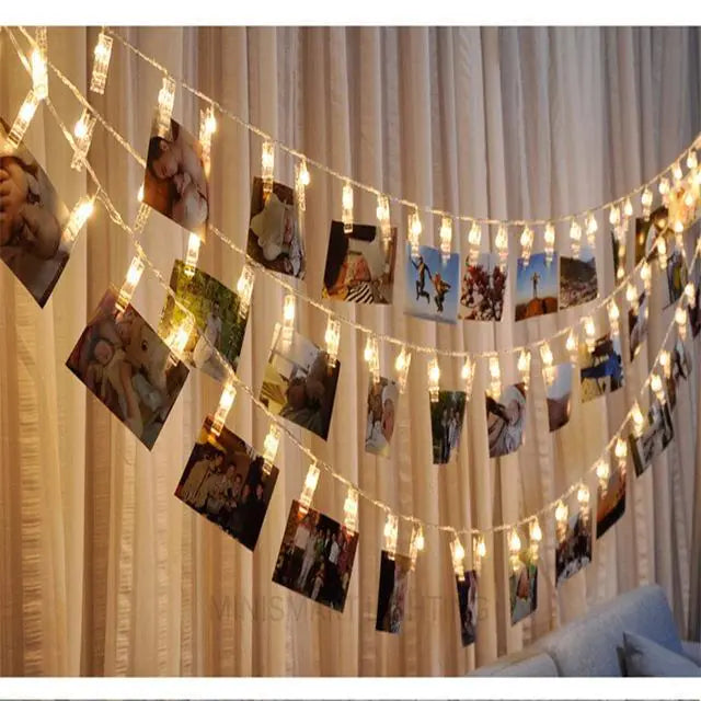 LED String Lights with Photo Clips