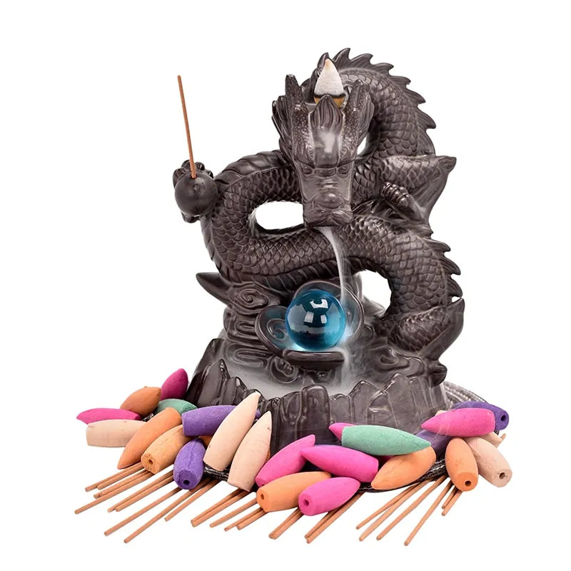 Ceramic Dragon Incense Burner