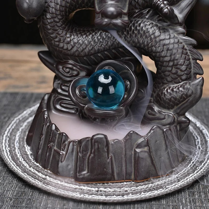 Ceramic Dragon Incense Burner