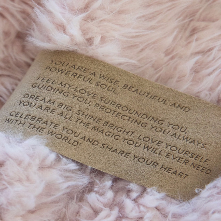 ANGEL PLUSH BLANKET | LITTLE - DUSTY PINK
