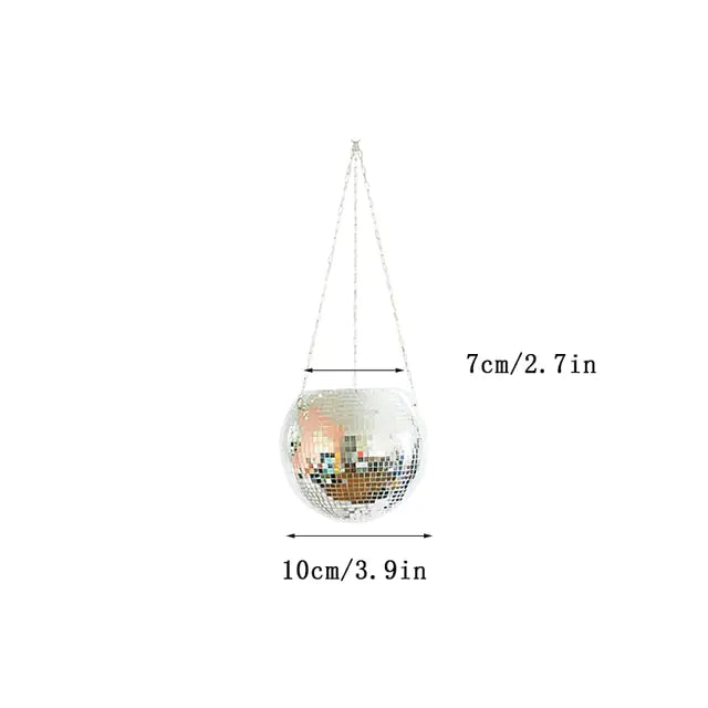 Disco Ball Flower Hanging Planter