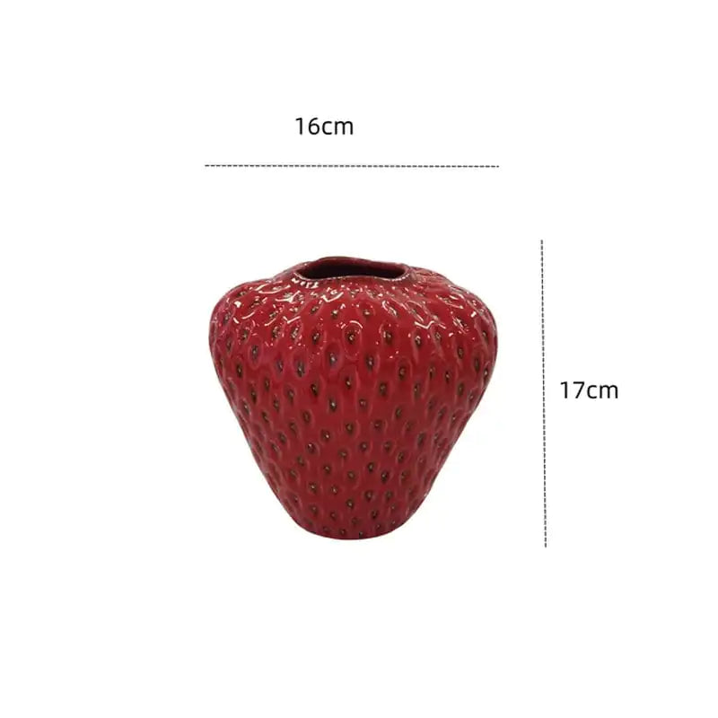 Strawberry Ceramic Vase