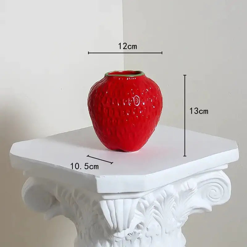 Strawberry Ceramic Vase