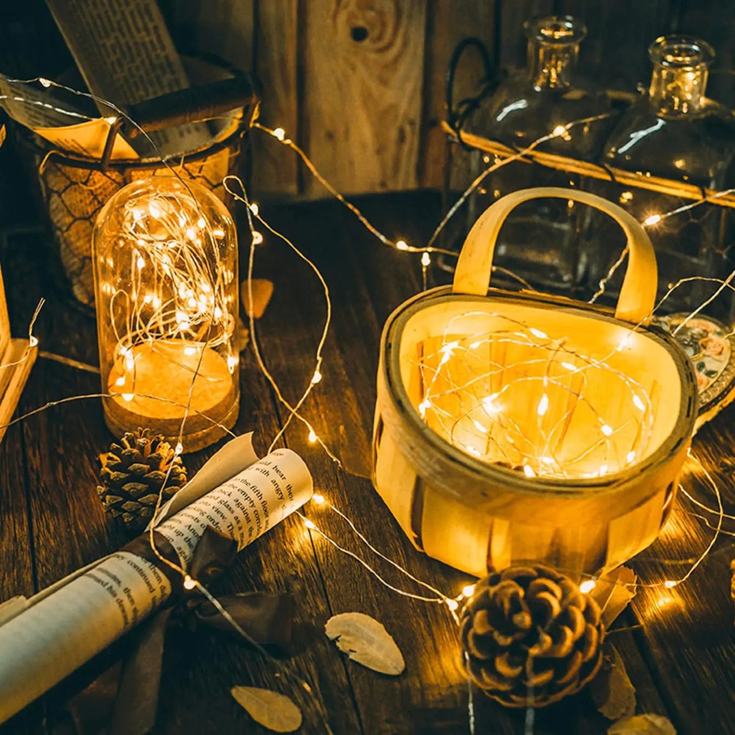 Copper Wire String Lights