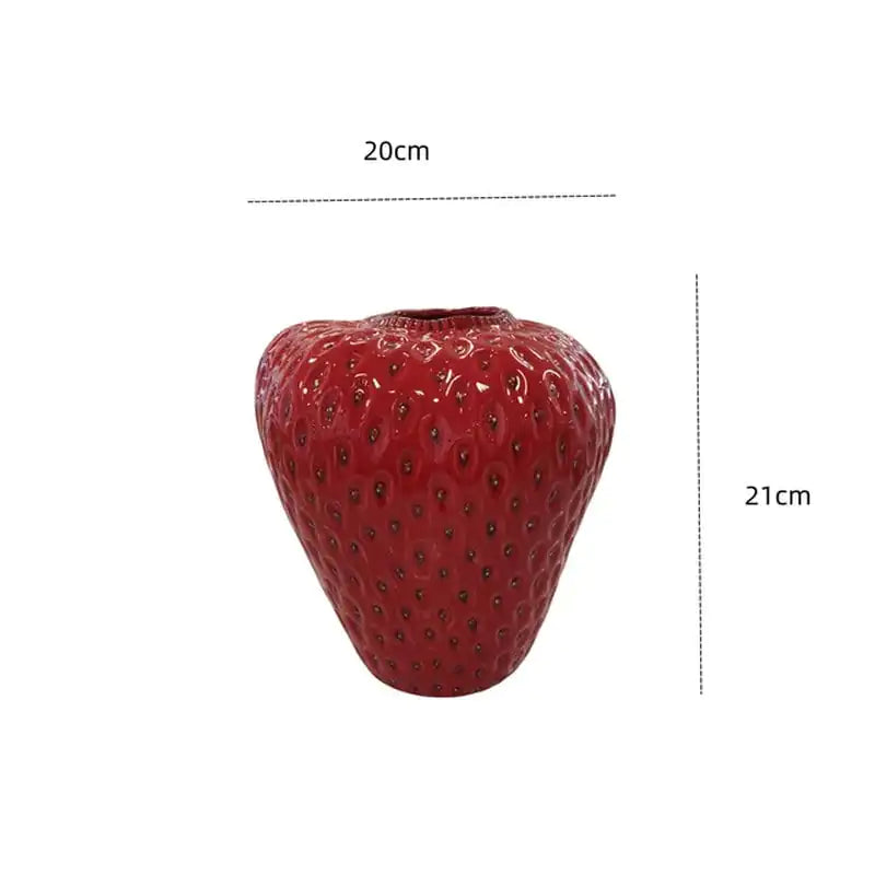 Strawberry Ceramic Vase
