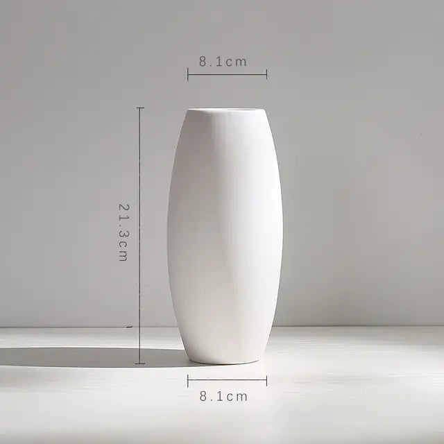 Modern White Ceramic Vase