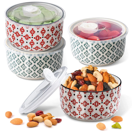 Ceramic Bowls with Lids