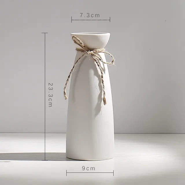 Modern White Ceramic Vase