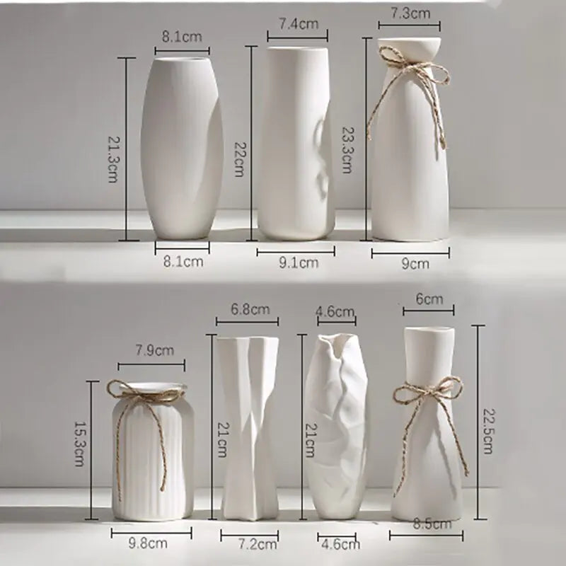 Modern White Ceramic Vase