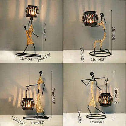 Artistic Metal Candlestick