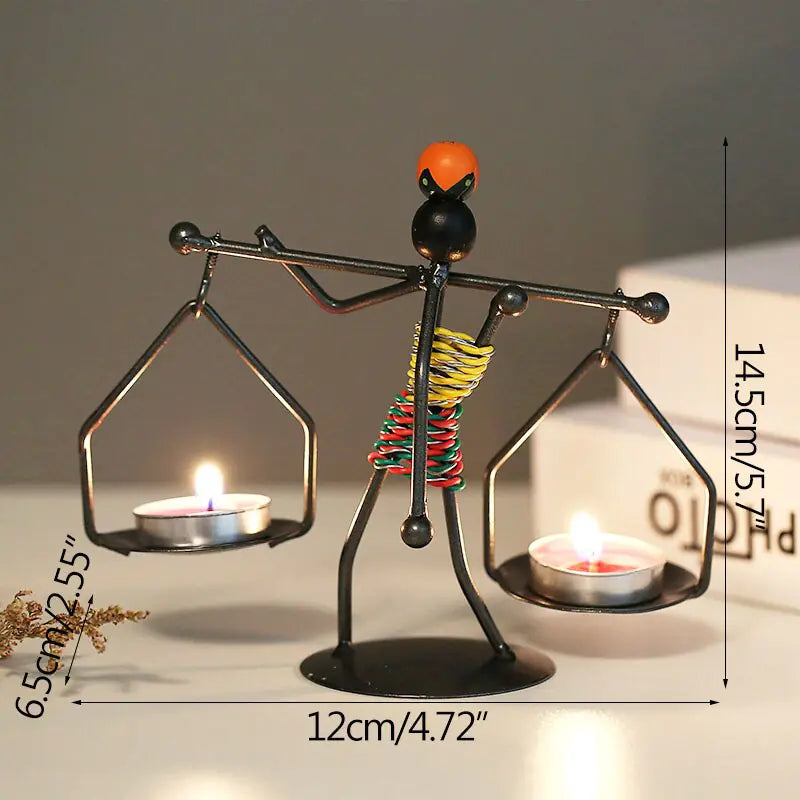 Artistic Metal Candlestick