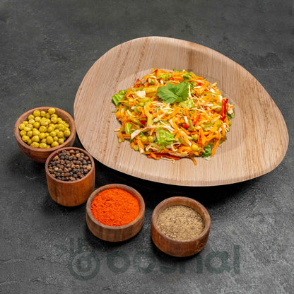 Bosnal - Palm Leaf Biodegradable Plates, 10 inch, Oval