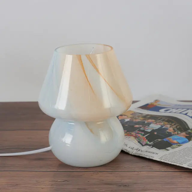 Glass Bedside Lamp