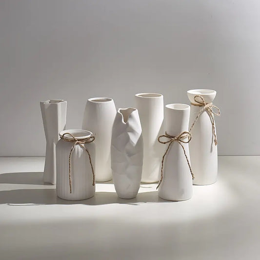 Modern White Ceramic Vase