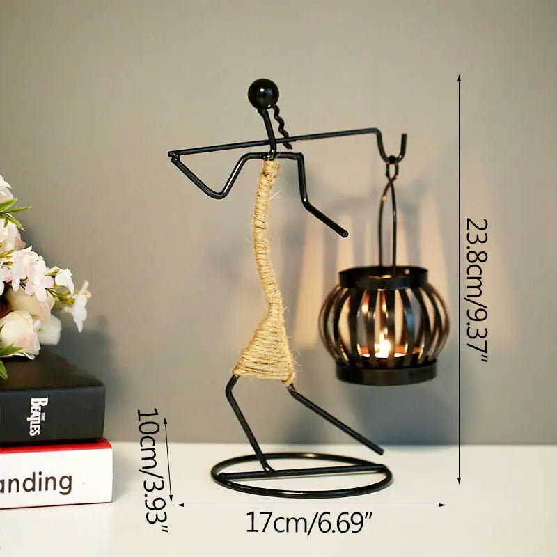 Artistic Metal Candlestick