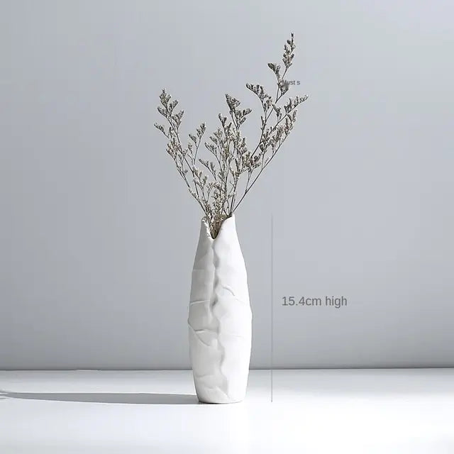 Modern White Ceramic Vase