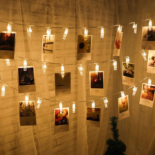 LED String Lights with Photo Clips