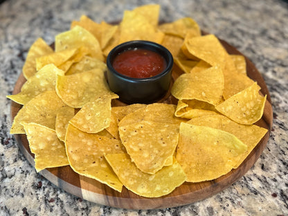 Chip 'n Dip with Black Ceramic Bowl