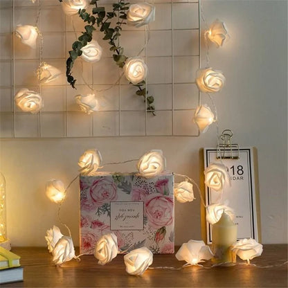 USB/Battery Operated LED Rose Flower String Lights